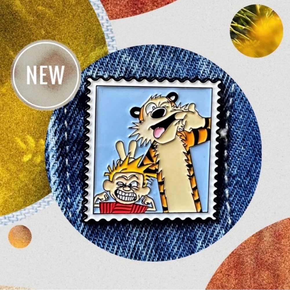Calvin and Hobbes Enamel Pin